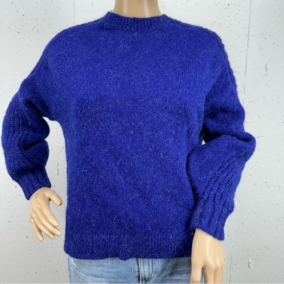 Ted Baker London size 1 XS Cobalt Blue Wool Alpaca Blend Sweater - Picture 2 of 16